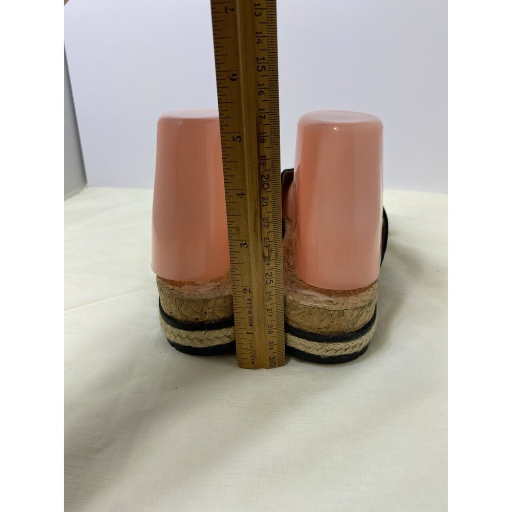ADRIENNE VITTADINI SPORT POMMERY FAUX LEATHER WOMEN’S SANDALS Size 9 Black - Picture 4 of 9